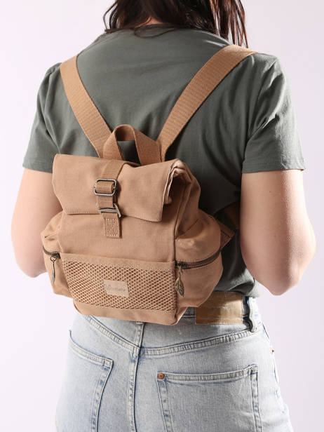 Rolltop Rugzak S Narcisse Woomen Beige narcisse WNAR04 ander zicht 1